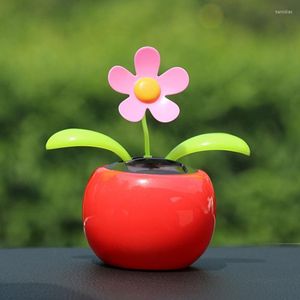 Innenarchitektur Autozubehör Solar angetriebene tanzende Blume schwingende animierte Tänzer Spielzeugdekoration in verschiedenen Farben erhältlich