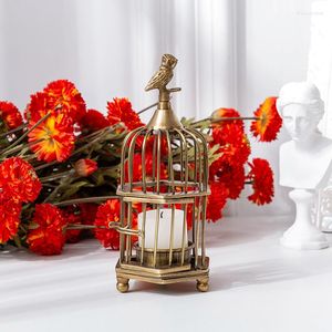 Candle Holders Nordic Scented Lanterns Ing Metal Incense House Candelabros Bird Cage Decoration LQQ35XP