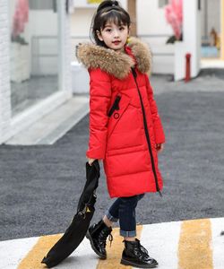 Coat Down Girls Long Paragraaf Vrouwelijke kinderen Kleding Kinderen Ouder Dikke Winter Koreaans Big Virgin-seizoen