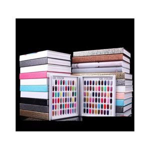 Nail Practice Display Professional Model 216 Colors Gel Polish Color Card Book Dedikerade diagramkonstverktyg med DDL