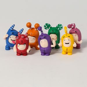 Action Toy Figurer 7st/set Anime Tecknad Oddbods Söta Leksaker Dockor PVC Figurer Samlarmodell Present 230113