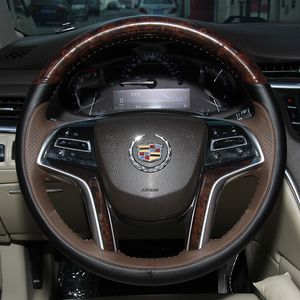 Coprivolante in pelle antiscivolo di alta qualità cucito a mano per Cadillac XT5 XT4 CT5