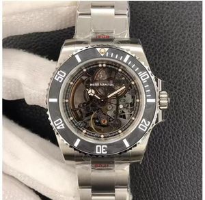 EW Factory Mens Watch 40mmx12.5mm Hollowed-Out Movement 3130 Plastic Film Carbon Fiber Ring Sapphire Crystal Mirror 904 Steel Case Designer Watch Montre de Luxe