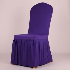 Крышка стулья Pure Estace Cover El Syste Seat Cropecover Свадебная комната Свадебная корпуса Antimacassar растяжка для банкета