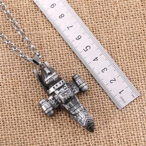 Anhänger Halsketten Julie War Star Firefly Serenity HD Raumschiff Modell Silber Zinklegierung Für Frauen Männer Schmuck Colar FemininoPendant AnhängerP