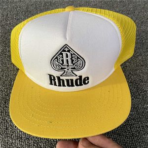 قبعات الكرة المطرزة رجال البيسبول نساء Rhude Outdoor Trucker Hatvcai