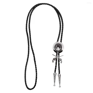 Bow Ties Western Cowboy Double Gun Hat Bolo Tie Riding Fashion Accessories Metal