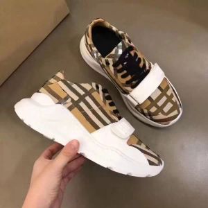 Luxury brand Casual Shoes B22 Genuine leather vintage classic plaid trainers Vintage fashion trainer trainers for men and women