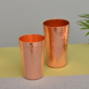 Muggar Pure Copper Cup för kaffepulver handgjorda hammare drycker