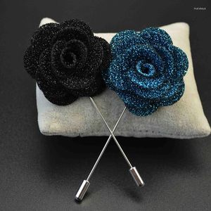 Dekorativa blommor 5pieces/parti handgjorda mode bröllop knapphål Corsage Party Prom Man Groom Boutonniere Men's Suit Pin Brooch Rose