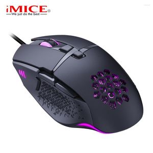 Möss Wired LED Gaming Mouse 7200 DPI Computer Gamer USB Ergonomisk Mause med kabel för PC Laptop RGB Optical Backbellyst