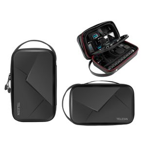 Camera bag accessories TELESIN Waterproof Carrying Adjustable Bag PU for GoPro Hero 11 10 9 8 7 6 Insta360 Osmo Action SJCAM EKEN Accessories 230114