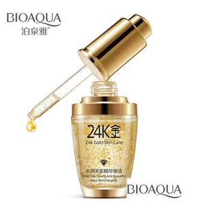 Eyebrow Tools Stencils New Bioaqua 24K Gold Face Cream Moisturizing 24 K Day Hydrating Essence Serum For Wo Dh3Cw
