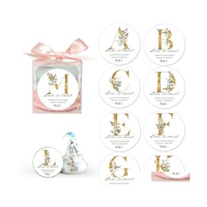 Party Decoration Custom Stickers Wedding Initials Gloss Invites Invitation Sticker Envelope Personalized Favor Tags Diy Drop Deliver Dhnbm