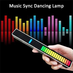 Новые 3D светодиодные RGB Amblient Night Light Strip Music Sound Control Pickup Rhythm Lamp Lames Lights for Bar Car Party Home Audio Decor