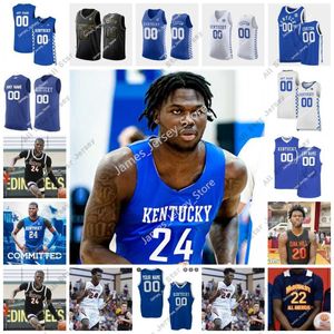 College -Basketball trägt Chris Livingston Basketball Trikot Custom UK Kentucky Wildcats Basketball trägt NCAA genähte College -Trikots Trikots