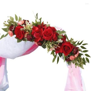 Decorative Flowers Flower Swag For Decorating Rustic Wedding Artificial Rose Arrangements Party Welcome Ceremony Sign And Reception