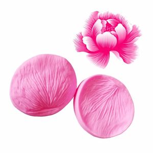 Cake Tools 3D Peony Flower Petals Shaped Silicone Mold präglad choklad fondant mögel födelsedag bröllopsdekoration verktygstillbehör