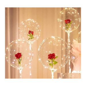 Decorazione per feste Palloncino a bolle Bobo trasparente con pompa 1824 pollici 20 pezzi Gonfiabile trasparente Air Helium Globos Matrimonio Compleanno Goccia D Dhx5D