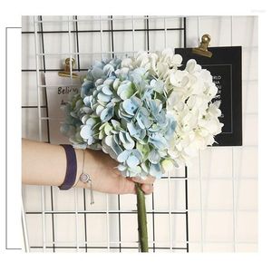 Decorative Flowers Artificial Silk Hydrangea Bouquet Bride Holding Wedding Family Party Decor Simulation Flower Arrangement Accessories