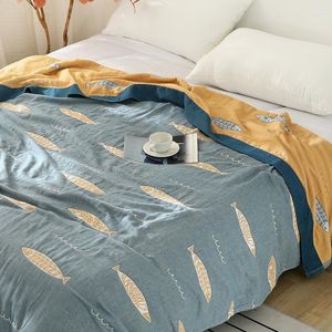 Filtar luftkonditionering kast filt sommar bomull för sängar kontor resor soffa handduk quilt super mjuk sängöverdrag