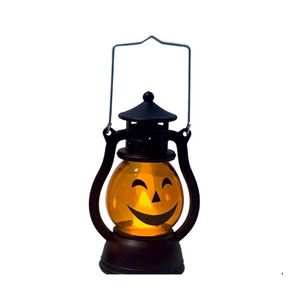 Party Decoration Halloween Pumpkin Retro Lantern Night Light Festival Atmosphere Home Decor Ornament Drop Delivery Garden Festive Su Dhbuz