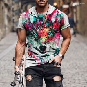 Męskie koszule 2023 Summer 3DT koszulka uliczna moda