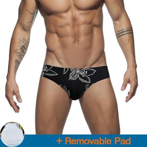 Men's Shorts Black Push Pad Low Waist Sexy Tight Men Swimwear 2023 Quick Dry Swimming Swimsuits Pool Bikinis Swim Briefs Bathing Suit