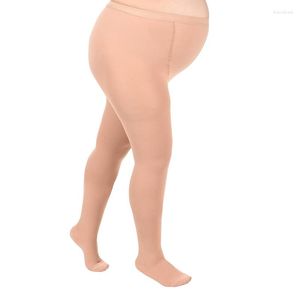 Vrouwen sokken dames XL-6XL plus maat 15-20 mmhg elastische verpleegkundige compressie panty slang kousen spataderen