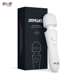 Giocattoli anali DRY WELL AV bacchetta magica vibratore per donne stimolatore del clitoride multi velocità vibratori giocattolo del sesso per adulti USB dildo in silicone 230113