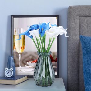 Fiori decorativi 12 pezzi Pianta di simulazione Calla Lily Persona Fiore finto Bouquet da sposa Bouquet da casa Soggiorno Decorazione per feste