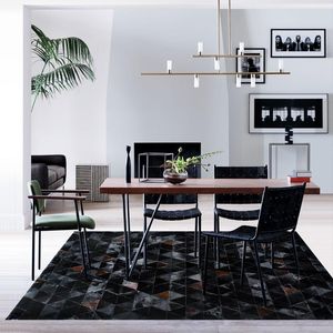 Carpets Pure Black Living Room Carpet Modern Minimalist Nordic Style Light Luxury Bedroom Bedside Rug Custom Coffee Table Floor MatCarpets
