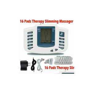 Gadgets de saúde Estimador elétrico FL corpo Relax Terapia muscular Masr Mas PSE TENS ACUPUNCURA CUIDADO HINE 16 PADS DRIA DROPE