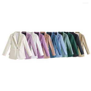 Women's Suits COS LRIS Early Spring Women's Fashion Commuter Pocket Decorated With A Button Slim Suit Jacket 2761/247