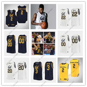 College -Basketball trägt College -Basketball 2022 NCAA Cal Bears genähte College -Basketball -Trikot 3 Paris Austin Jersey 20 Matt Bradley 2 Monty Bowser Joel