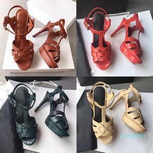 Designer Sandals Small Fragrance Pure Gold Luxury Designer Sandals Platform T-strap High Heels Sandals Lady Shoes Party Shoes 10cm With Box