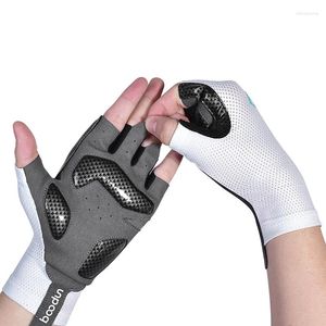 Cycling Gloves Anti-slip Anti-sweat Men Women Half Finger Breathable Anti- Sports Bike Anti-Static Bicycle Glove