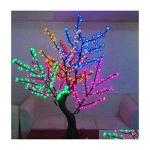 Dekoracje świąteczne LED sztuczne kwiat wiśni Light 1152PCS BBS 2M/6,5 stóp Wysokość 110/220 VAC Rain -Outdood Użyj DEL DHJLU
