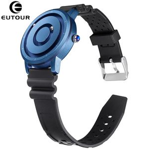 Wristwatches Innovative Blue Gold Magnetic Metal Beads Multifunctional Watch Men's Casual Sports Quartz Creative