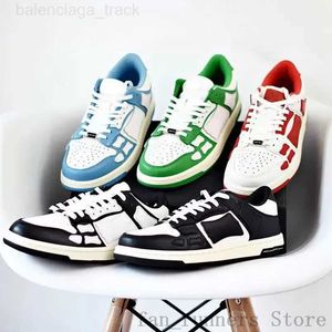 Triple S Designer Bone Shoes Mans Womans Leather Sneakers Trainers Top Low Bones Gray Brown Outdoor Sports Shoes