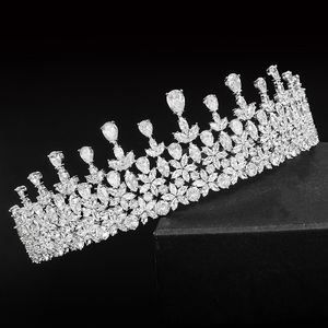 Vintage Crystal Düğün Tiaras ve Gelin Gümüş Renk Düğün Diadems Head Bands Gelin Saç Aksesuarları Takı Hediyesi