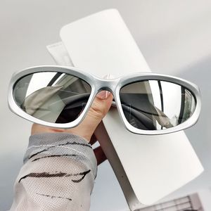 선글라스 프레임 여성 펑크 독특한 스포츠 선 안경 남성 UV400 고글 그늘 거울 화려한 Y2K 안경 230114