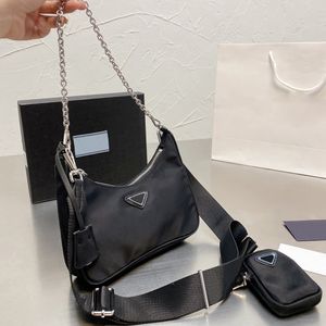 Black Nylon Shoulder Bag Crossbody Woman Designer Bag Luxurys Handbags Classic Design Messengers Ladies Purse