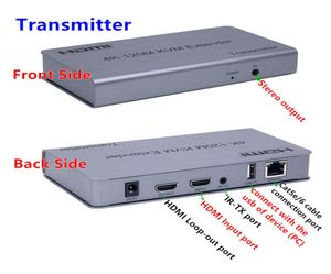 HDMI KVM Extender USB mousekeyboard Extension 120M by CatRJ45LANUTP Network cable IR Control TXRX 35MM RL Aud1296452