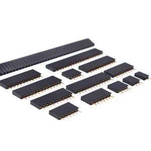 10pcs 2.54mm Tek Satır Üstü PCB Soket Pin Başlığı Konnektör Şeridi 2/3/4/6/10/12/16/20/40 soket başlığı