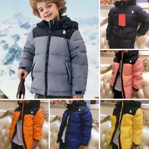 Childrens Down Coat Jacket Winter Jacket Casa fora dos meninos meninos outono crian￧as com capuz