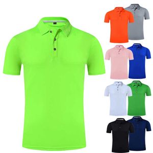 Erkekler ve kadınlar için hızlı kuru polyester polo gömlekleri yaz kısa kollu iş üniformaları şirket iş kıyafetleri