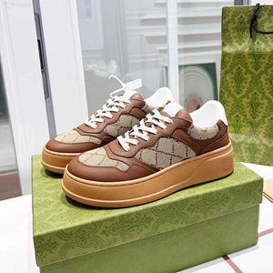 2023 Luxury Designer Women's Casual Shoes Leather Strap Couples Men's Shoes Sneaker Plate-Forme Size 35-45