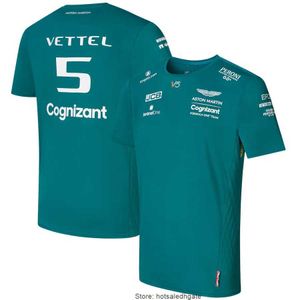 Sommar ny designer herrar t skjortor formel en kort ärm aston martin cognizant f1 team t shirt fans utomhus överdimensionerade toppar män t-shirt