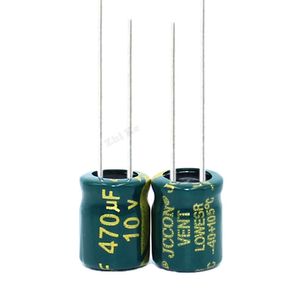 30pcs/lot high frequency low impedance 10v 470UF 6*7 aluminum electrolytic capacitor 470uf 20% 105C